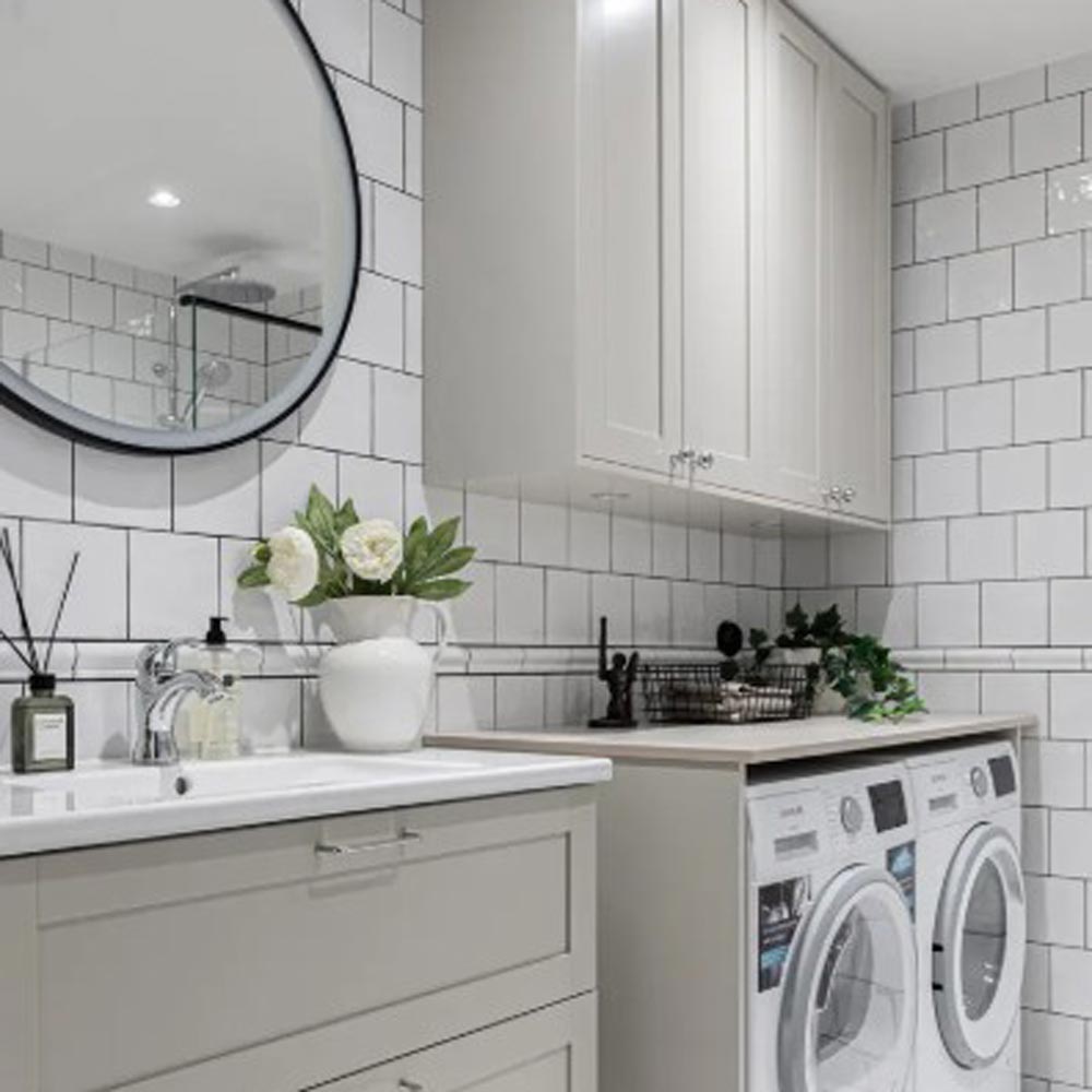 Renoverade badrummet