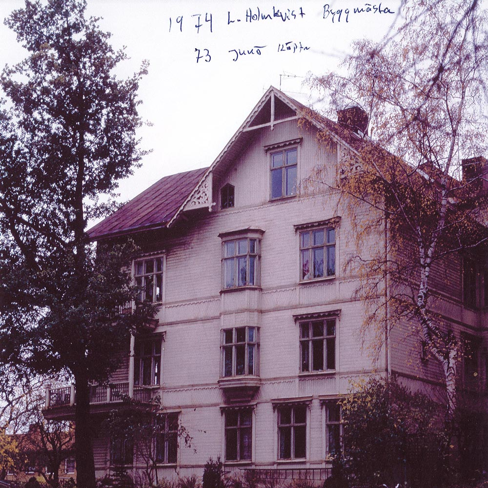 Gammal bild på villa Sundberg